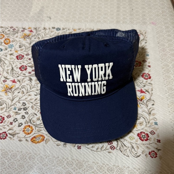 Polo Ralph Lauren Cotton Twill Trucker Cap Newport Navy New York Running club